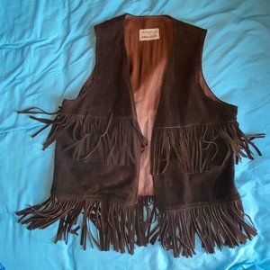 Genuine Leather Suede Vest